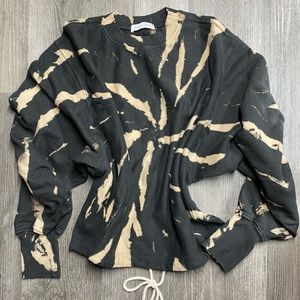 Black tie dye pullover sweater set